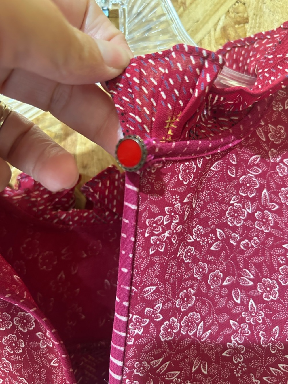 Diane Freis Vintage Maxi Dress, (RARE Georgette misspelled), Magneta/Pink - Picture 16 of 16